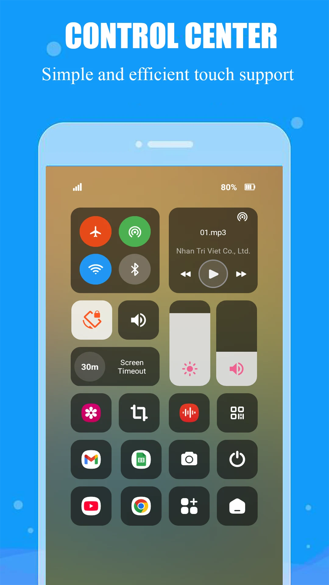 Control Center, Easy Control screenshot