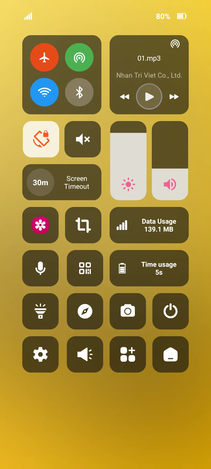Control Center, Easy Control screenshot