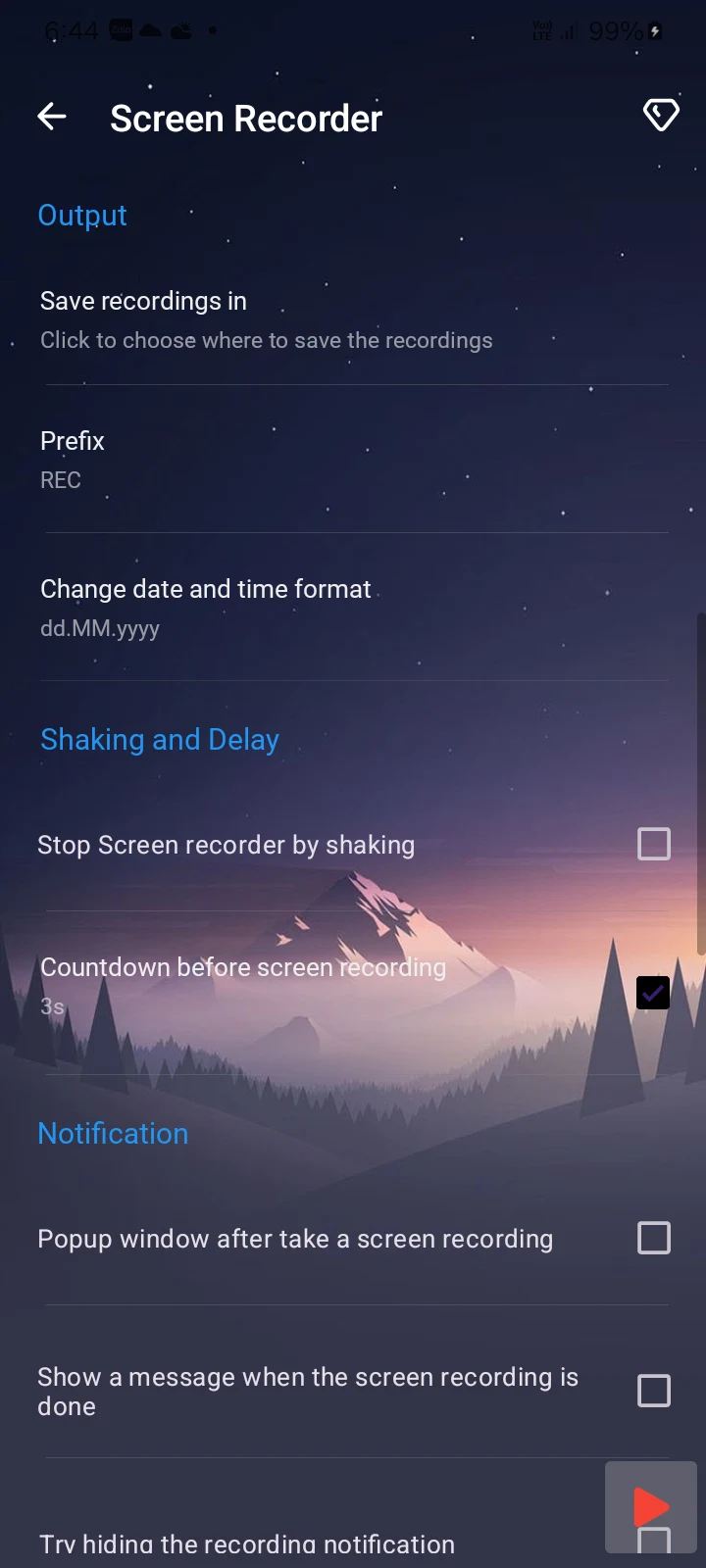 Control Center, Easy Control screenshot