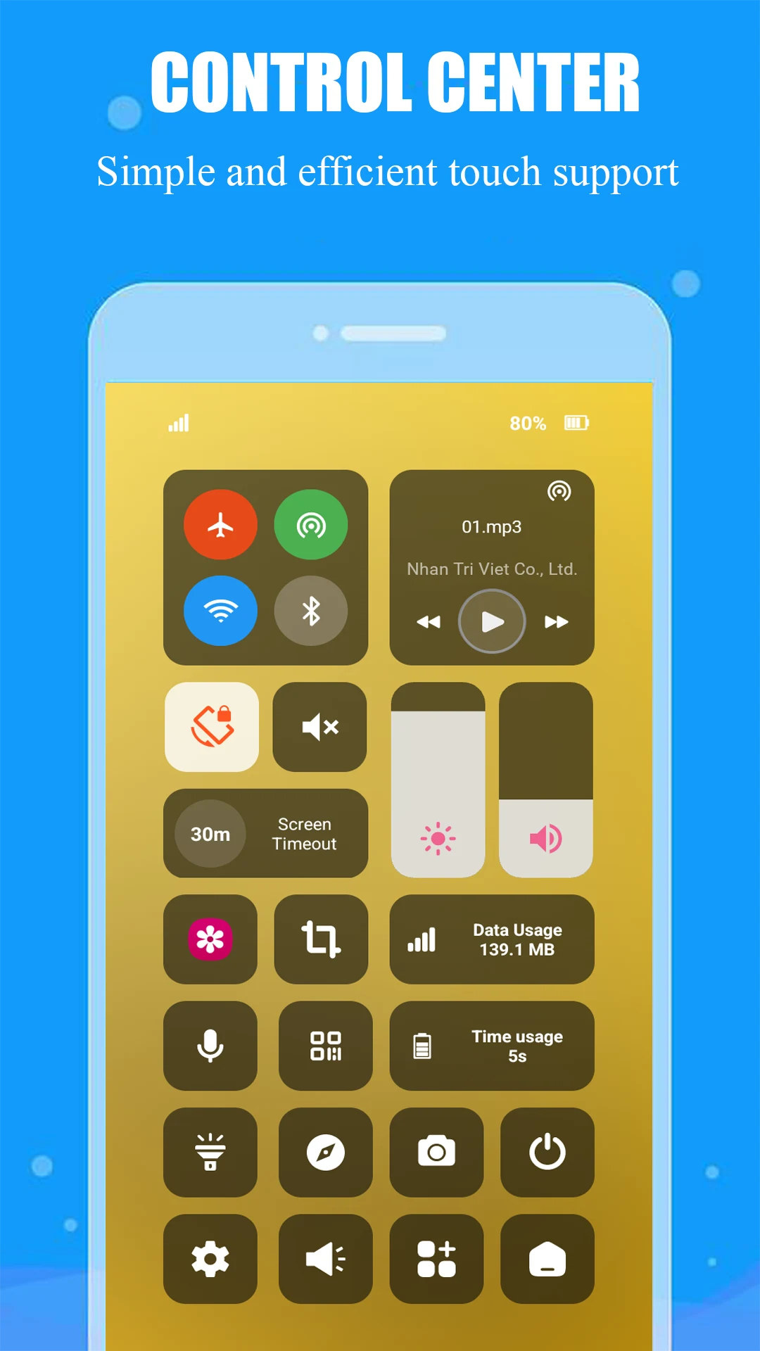 Control Center, Easy Control screenshot